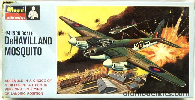 Monogram 1/48 De Havilland Mosquito NF II / Mk IV / FB VI / II - Blue Box Issue, PA129-200 plastic model kit